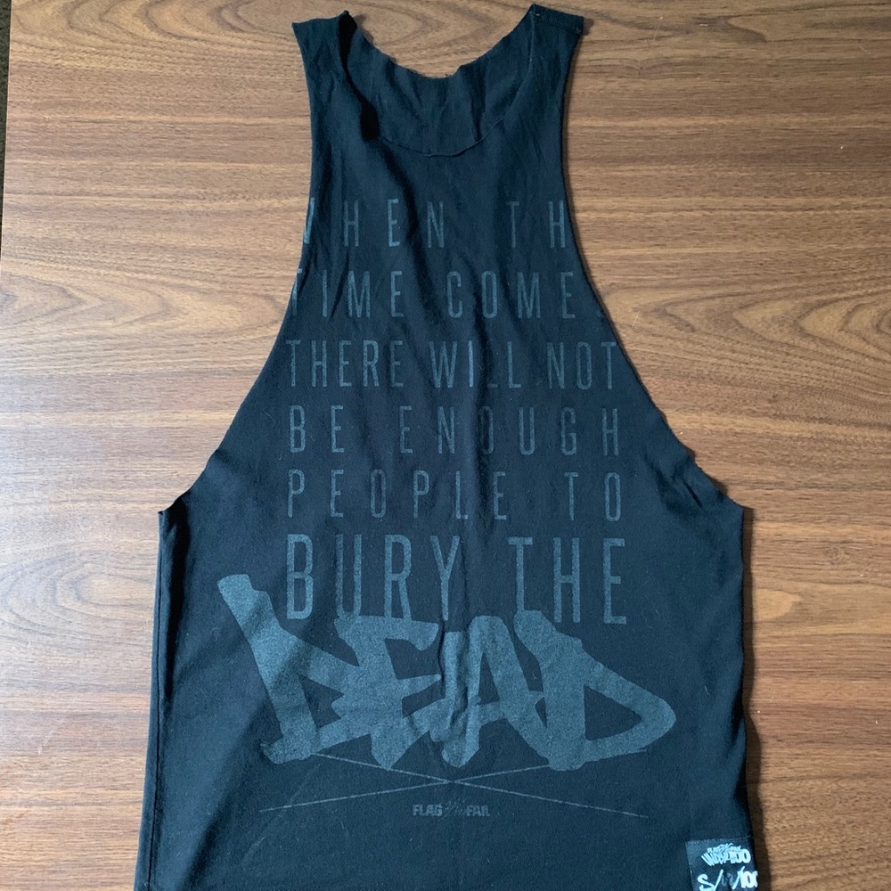 Flag Nor Fail pre cut muscle tee